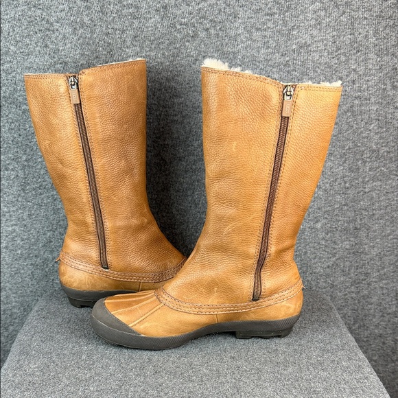 UGG All Leather Shearling Waterproof Women's Boots Chestnut 8.5 - Picture 4 of 16